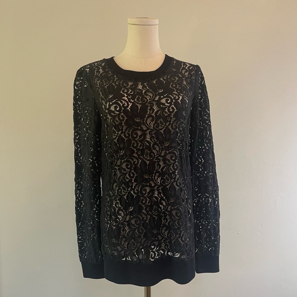 Theory • jaidyn sheer lace sweater